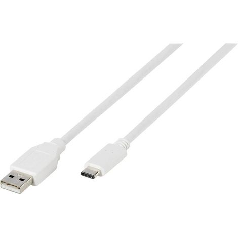 Vivanco Câble USB USB 2.0 USB-A mâle, USB-C® mâle 1.20 m blanc 38756 Q262682 (1/3)