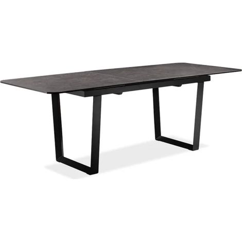 Table extensible 176/216 cm plateau céramique gris anthracite - VERONA (1/5)