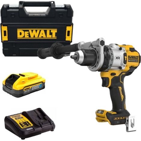 Dewalt – Perceuse-visseuse à percussion 18V DCD1007H1T – Couple 169Nm – Moteur sans balais – 1x5.0Ah Batterie PowerStack + chargeur – Coffret T-STAK