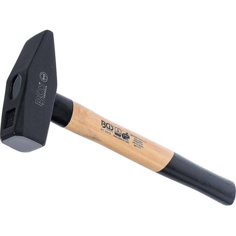Marteau Mécanicien 1500 g - Manche Hickory, Norme DIN 1041 - Précision et Durabilité, Pro - D-Work