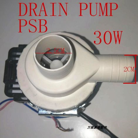Pompe de vidange automatique pour lave-linge à chargement frontal PSB30w, accessoire pour gros appareils électroménagers, 220V, petit modèle universel.