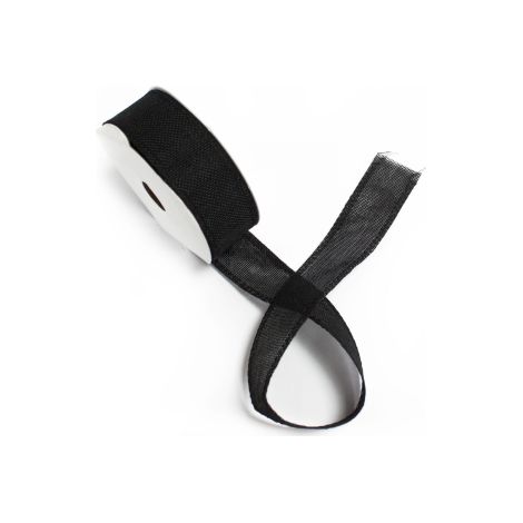 Ruban Texture Naturelle 38mm x 20m - Noir- Vendu par 1