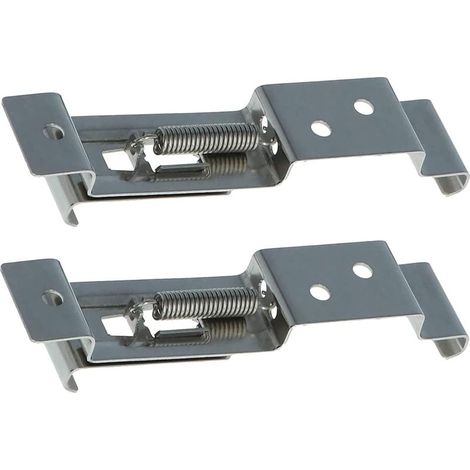 Lot de 2 Supports à Ressort pour Plaque d'immatriculation de Voiture, Camion, remorque. (1/4)