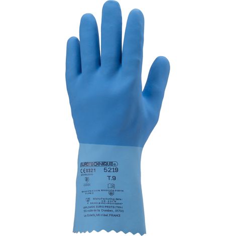 GANT LATEX SUR JERSEY COTON BLEU ADHERISE T9 (1/3)