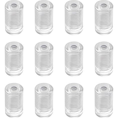 12PCS Vis de fixation en acrylique Clous de fixation transparents pour enseigne murale, clou de fixation pour verre publicitaire (1/5)