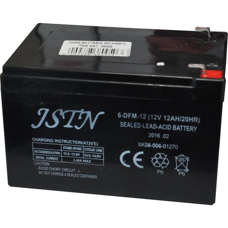 BATTERIA RICAMBIO mm.151x65xh.100 - 12V 10Ah - piombo mm.151x65xh.100 - 12V 10Ah - piombo