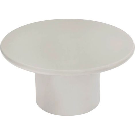 NAVALIA - Table basse ronde pied central en MDF laqué sable