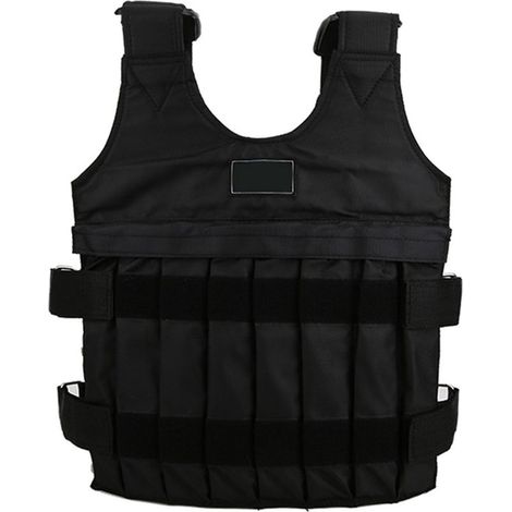 Veste lestée ajustable pour entraînement, charge max 20kg, gilet de musculation