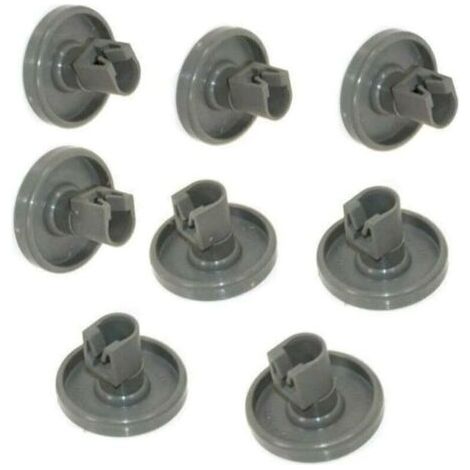 Roulettes Lave Vaisselle – 8 Roues pour Panier Inférieur – Faure, Zanussi, AEG, Electrolux, Ikea Diamètre 25mm (1/4)