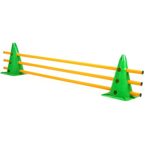 Stück Fußball-Hinderniskegel mit Loch, Sporttrainingsgerät (Grün) (1/3)