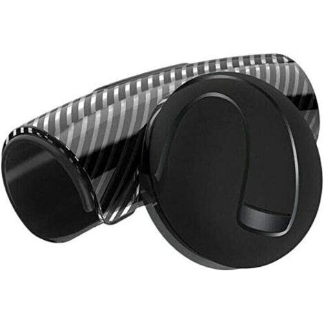 Bouton de volant pour camion de voiture, boule de rappel de volant universelle, ajustement sûr et rotation sans effort, sans bruit, contrôle flexible (Noir) (1/5)