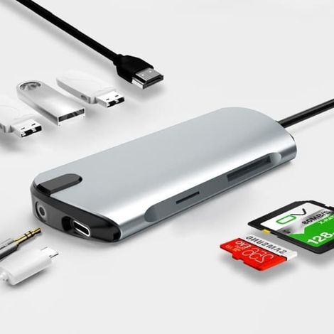 Hub USB-C / Thunderbolt 3 - USB 3.0 - Lecteur de cartes et HDMI pour MacBook (1/5)