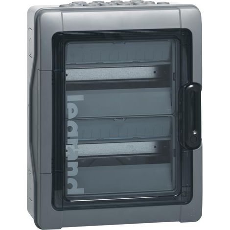 Plexo³ IP 65 ik 09 wasserdichte modulare Box 2 Reihen mit 12 LEGRAND 601832 Modulen
