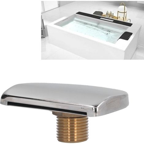 Robinet de Douche Cascade Grand Diamètre Installation Facile Antichoc Nettoyage Rapide Pour Baignoire Spa Bain (1/5)