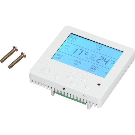 Thermostat intelligent digital LCD pour ventilo-convecteur central 220V, contrôleur de température mural, interrupteur (8802F) (1/5)