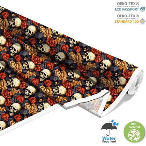TESSUTI DECORATIVI PER ESTERNI OXFORD - Motivo Teschio I DX4068 (1/5)