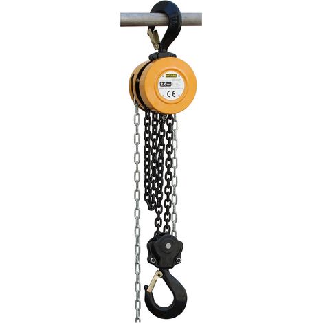 AYERBE - 580410 - Palan manuel 2 t, double chaîne 6 mm, levée 2,5 m