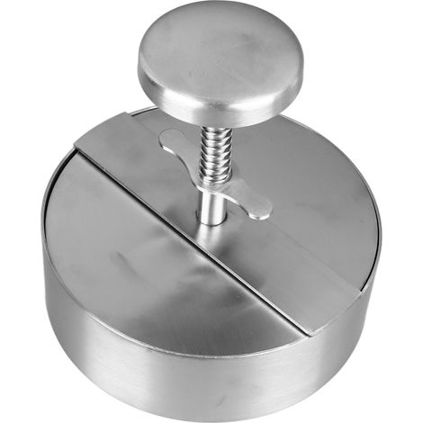 Hamburgerpresse aus Edelstahl, 14 cm (5,5 Zoll), einstellbare Dicke (0,2–0,89 Pfund), spülmaschinenfest, verstellbar (1/5)