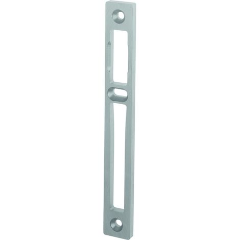 Gâche centrale plate pour serrure de menuiserie métallique 2839.10L24 - Hauteur : 175 mm - Épaisseur : 6 mm - Largeur : 24 mm - STREMLER