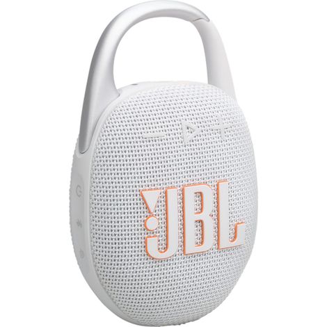 JBL - Clip5 Portable Bluetooth Speaker - White