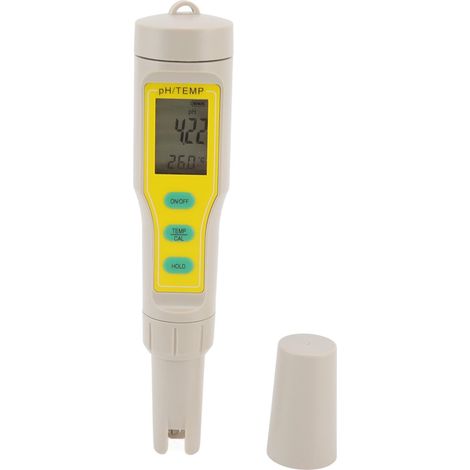 Testeur Numérique de qualité de l'eau, Compteur de qualité de l'eau ABS avec électrode Remplaçable, PH de 0,01 à 14,00, 32 à 140 Degrés Fahrenheit, Calibrage Automatique pour Piscines (1/5)