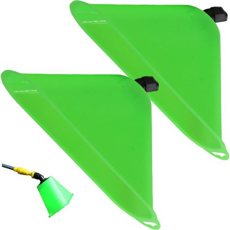 Couvercle Coupe-Vent de pulvérisateur 2 pièces, Capot Anti-Vent de pulvérisateur Mauvaises Herbes, Remplacement buse pelouse Ventilateur en Forme Corne pour Jardin extérieur, buse t (1/5)