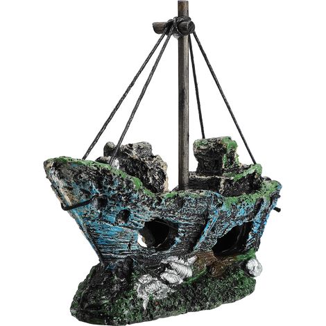 Décoration Aquarium Pirate 14.55.512cm pour Paysage Aquatique (1/3)