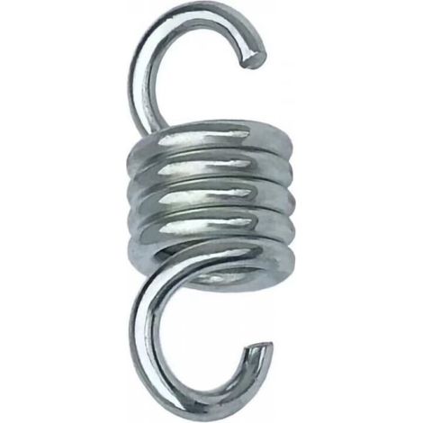 Ressorts de hamac - Acier galvanisé trempé - Pour suspendre des chaises hamac et des balançoires - Capacité de traction 500 kg (1/2)