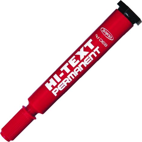 Rotulador permanente redondo rojo 'Hi-Text 830Pb'