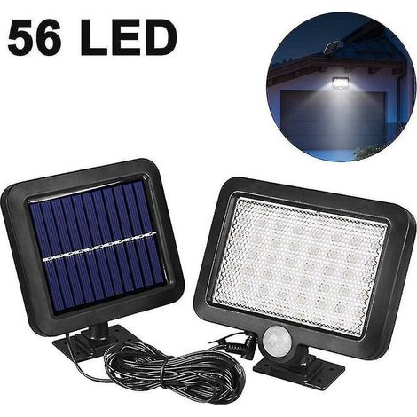Lumière solaire de capteur de corps humain de 56LED, lumière solaire de jardin - RWLampe solaire (1/5)