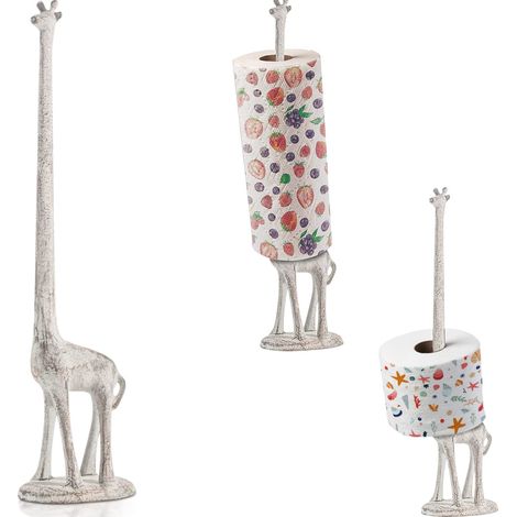 Porte-Serviettes en Papier Toilette Girafe pour Cuisine ou Salle de Bain – Distributeur de Rouleaux de Papier Toilette Unique Antique, Vintage, fantaisiste pour décoration d'intérieur (1/5)