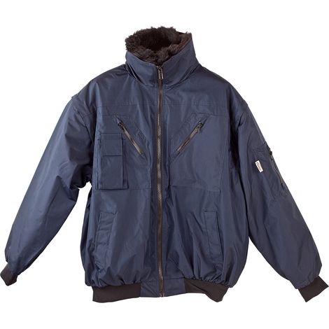 KesTek Pilotenjacke Arbeitsjacke Winterjacke 4in1 Herren Marine XXL (1/5)