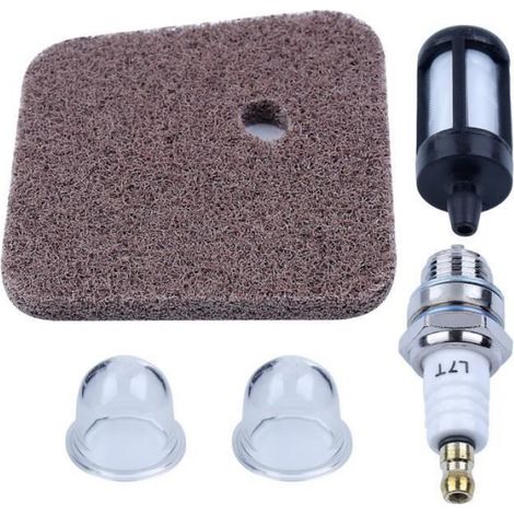Filtre À Air - Filtre À Carburant - Ampoules D Amorçage - Bougie D Allumage - Pour Débroussailleuses STIHL FS45 FS46 FS55 KM55 HL45 - Kit De Réparation ×1 (1/4)
