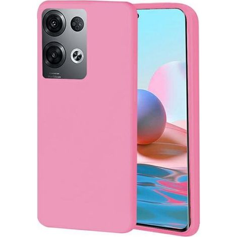 Coque - Pour Reno 8 Pro - Rose Clair - En Plastique Haute Qualité - Protection Antichocs Et Anti-rayures - Adaptée Parfaitement - 1 Pièce (1/2)