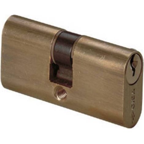 CISA 08210.02 CILINDRO OVALE 28-28 OTTONATO C/3CH