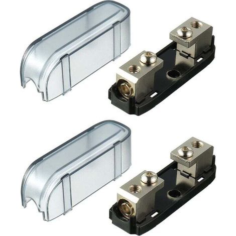 Mini-Sicherungshalter, mittelgroße Sicherungshalter, Kfz-Teile, Direkteinsteck-Sicherungshalter für Automobile und Schiffsanwendungen (2er-Pack) (1/3)