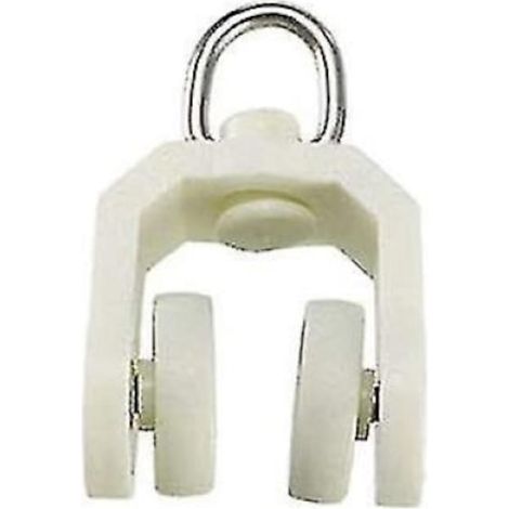 Lot de 50 clips pour tringle à rideau en plastique blanc, anneaux pince à rideau, accessoire de fixation pour rideaux (1/3)