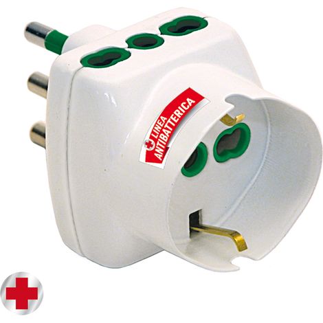 Antibatterico Adattatore Per Presa Di Corrente Tipo L (1/2)