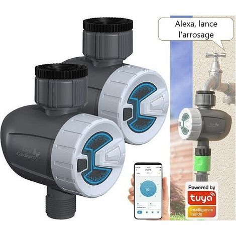 2 programmateurs d'arrosage connectés BWC-520.bt avec commandes vocales (1/5)