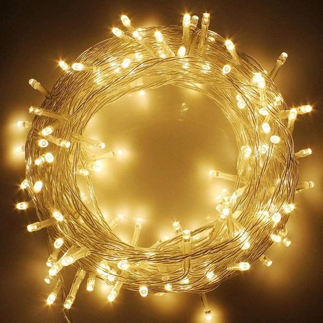 Guirlande Lumineuse LED - 100 Ampoules - 10 m - 8 Modes - Étanche IP44 - Pour Intérieur Et Extérieur - 1 Pièce (1/5)