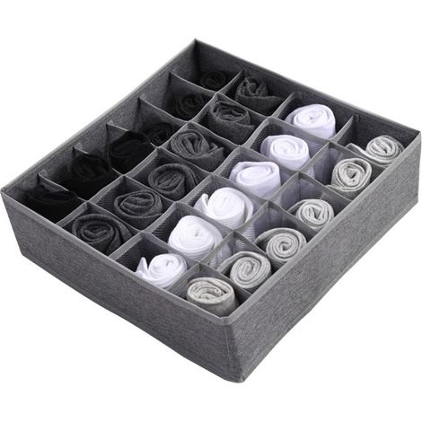 Faltbare Aufbewahrungsbox für Unterwäsche, ideal für den Heimgebrauch. Aus Oxford-Gewebe gefertigt, mit Schubladeneinteilung und praktischem Organizer für Unterwäsche, BHs und Socken. (1/5)