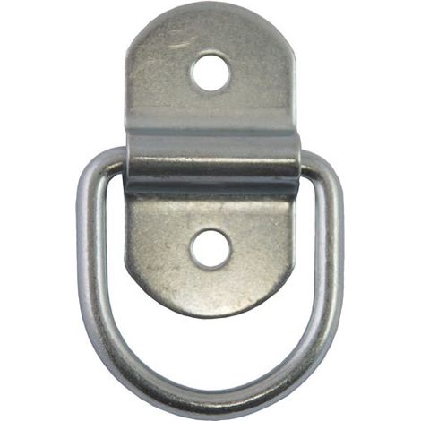 Anneau arrimage pivot. acier zing. Ø5.5mm plat.32x58mm bl2 - CHAPUIS