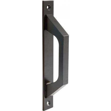 Noir - Tirette droite en aluminium noir pour portes coulissantes ou battantes - 198 x 25 x 40 mm Tirette droite fonctionn et confortable (1 pièce) (1/4)