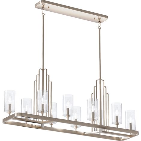 Elstead Kichler Kimrose Bar Pendant Plafonnier Nickel Poli (1/5)