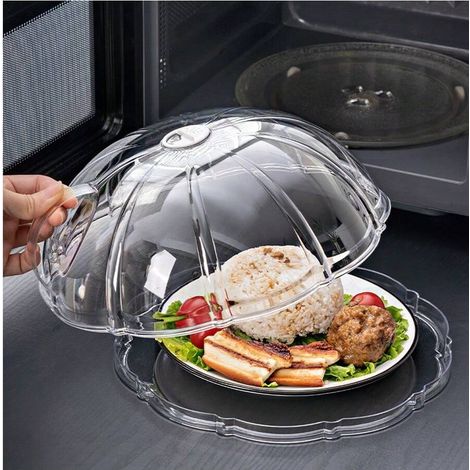 1 pièce --- Couvercle anti-poussière pour la cuisine --- Couvercle pour micro-ondes pour réchauffer les aliments --- Couvercle de protection contre les éclaboussures et les projections d'huile pour la (1/5)