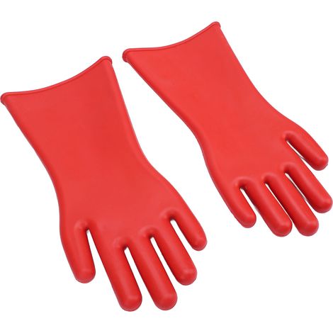 Gants de travail de protection de sécurité, gants en caoutchouc isolants électriques haute tension 5000 V (1/5)