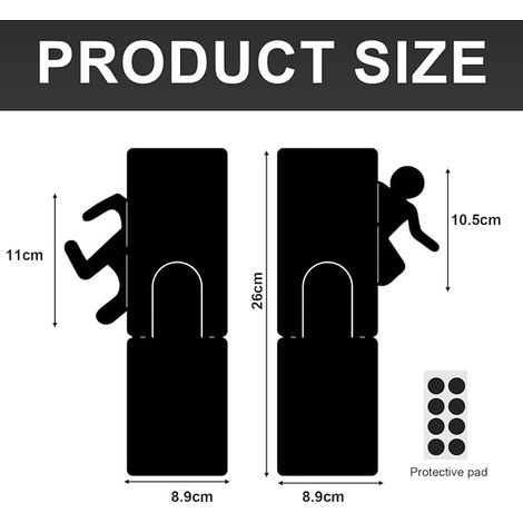 Bookend, Bookend Metal, Book Holder for Shelf, Office, Library, Bookend (1/4)