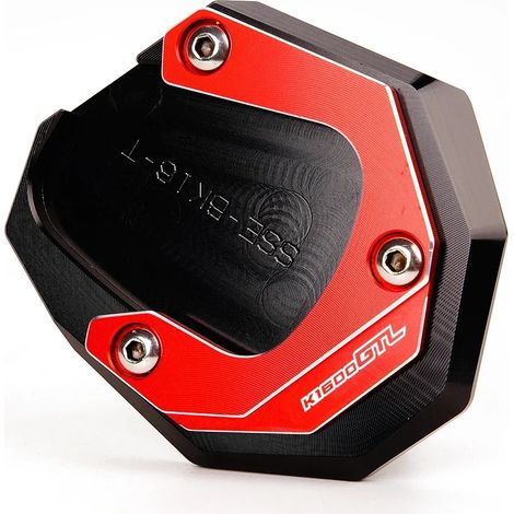 (Rouge-K1600GTL) Compatible avec BMW K1600B K1600GT K1600GTL K1600 B GT GTL 2017-2022 2023 Béquille latérale CNC, extension, support, porte-clés maxpower (1/4)