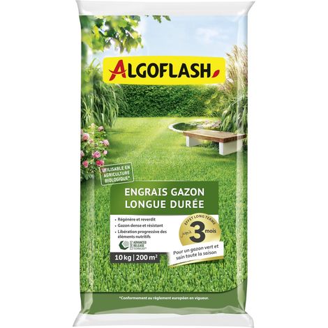 Engrais Gazon Longue Durée, Utilisable en Agriculture Biologique - 10 Kg (1/3)
