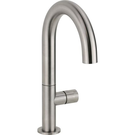 Mitigeur monocommande de lavabo Slim en acier AISI 316L Arqea Helix PLM300.30  Acier inoxydable (1/5)